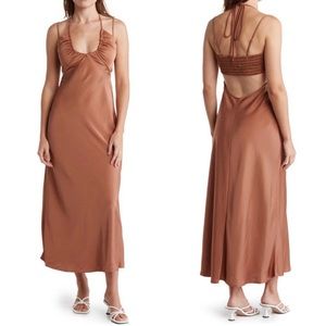 A.L.C Sienna Halter Neck Midi Dress Size 0